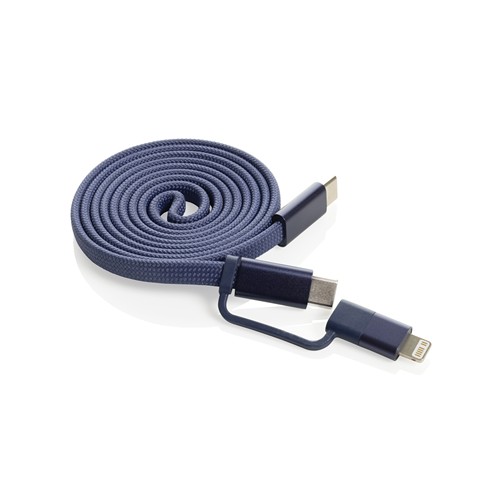 Cable magnético Arc 60W ultrafino 2 en 1 reciclado RCS