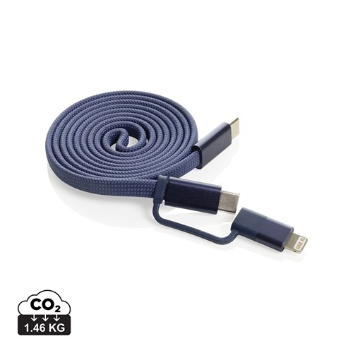 Cable magnético Arc 60W ultrafino 2 en 1 reciclado RCS