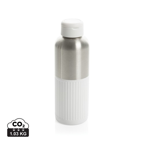 white Botella de agua antigoteo Ripple RCS R-steel con asa 750 ml