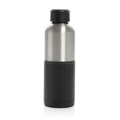black Botella de agua antigoteo Ripple RCS R-steel con asa 750 ml