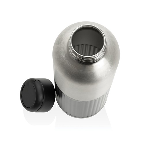 black Botella de agua antigoteo Ripple RCS R-steel con asa 750 ml