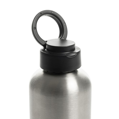 black Botella de agua antigoteo Ripple RCS R-steel con asa 750 ml