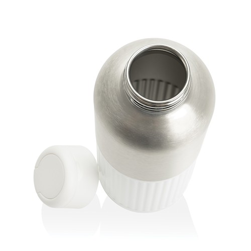 white Botella de agua antigoteo Ripple RCS R-steel con asa 750 ml