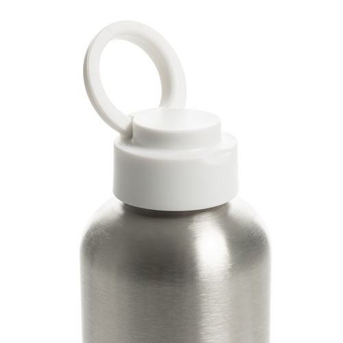 white Botella de agua antigoteo Ripple RCS R-steel con asa 750 ml
