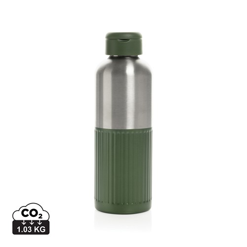 BOTELLA DE AGUA ANTIGOTEO RIPPLE RCS R-STEEL CON ASA 750 ML