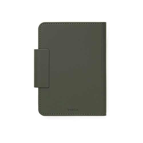 green Funda pasaporte VINGA Baltimore RCS con buscador doble