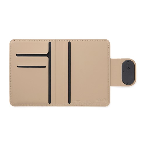 tiza gris Funda pasaporte VINGA Baltimore RCS con buscador doble