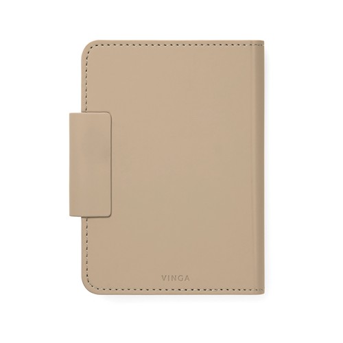 tiza gris Funda pasaporte VINGA Baltimore RCS con buscador doble