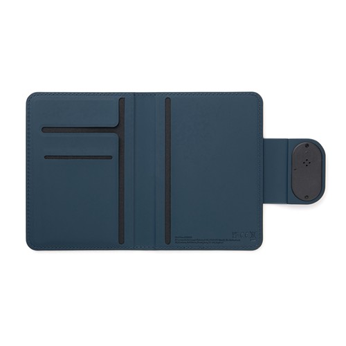 azul marino Funda pasaporte VINGA Baltimore RCS con buscador doble