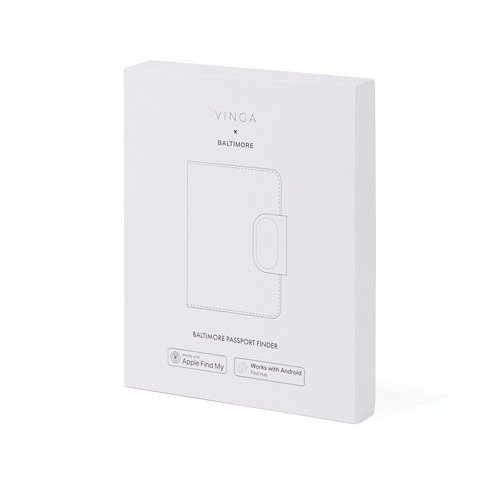 Funda pasaporte VINGA Baltimore RCS con buscador doble