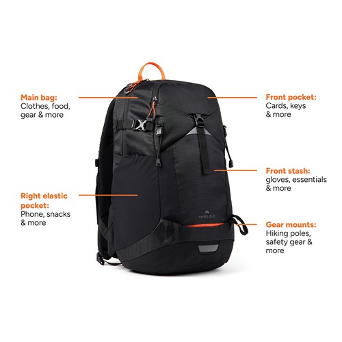 Mochila Nordic Drift Trail RCS de 24L