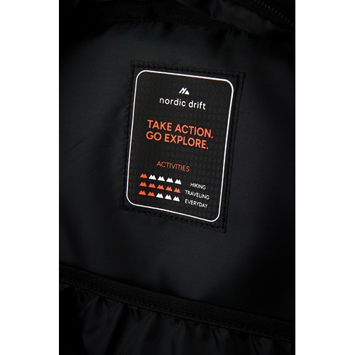 black Mochila Nordic Drift Trail RCS de 16L
