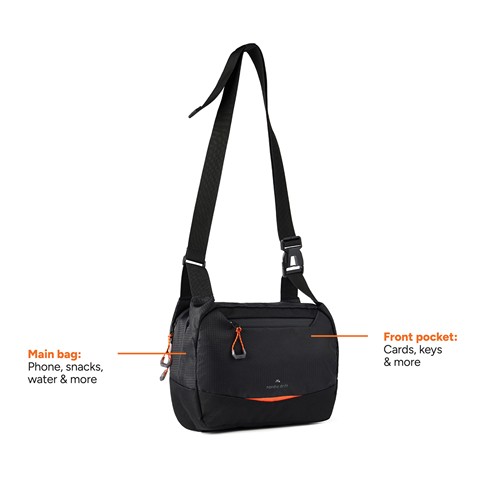 black Bolso bandolera Nordic Drift Trail RCS de 4L