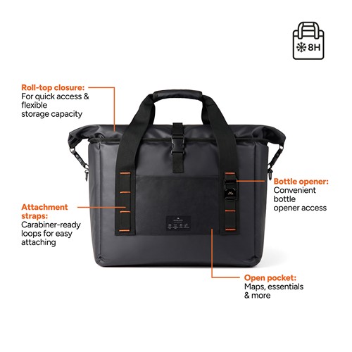 black Nevera portátil impermeable Nordic Drift RCS 22L