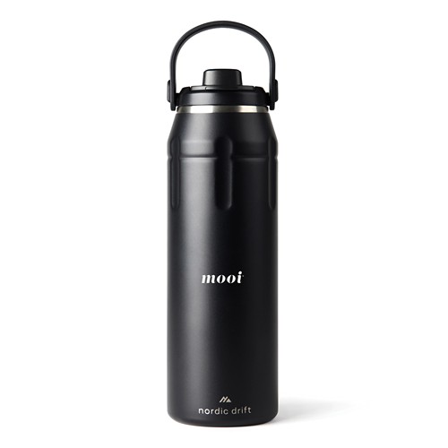 black Botella deportiva térmica Nordic Drift RCS Trail 940 ml