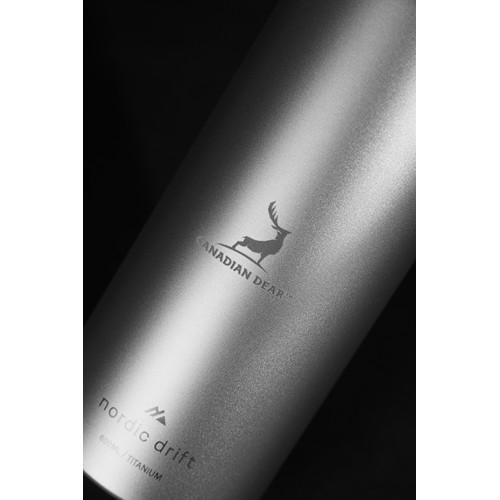 Bouteille d'eau 600ml ultra légère titane Nordic Drift Trail - 11