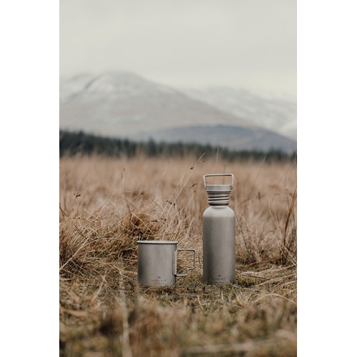 Bouteille d'eau 600ml ultra légère titane Nordic Drift Trail - 16