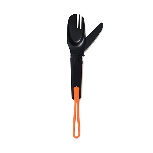 black Cubiertos para exteriores Nordic Drift Trail 4 en 1