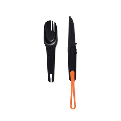 black Cubiertos para exteriores Nordic Drift Trail 4 en 1