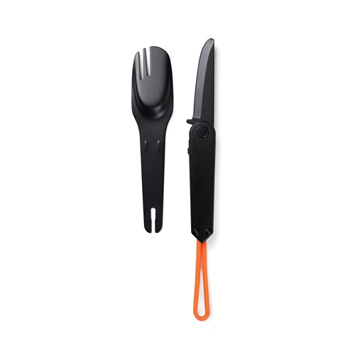black Cubiertos para exteriores Nordic Drift Trail 4 en 1