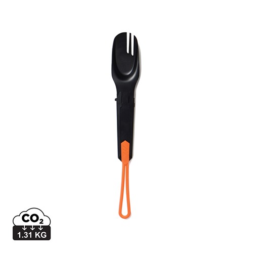 black Cubiertos para exteriores Nordic Drift Trail 4 en 1