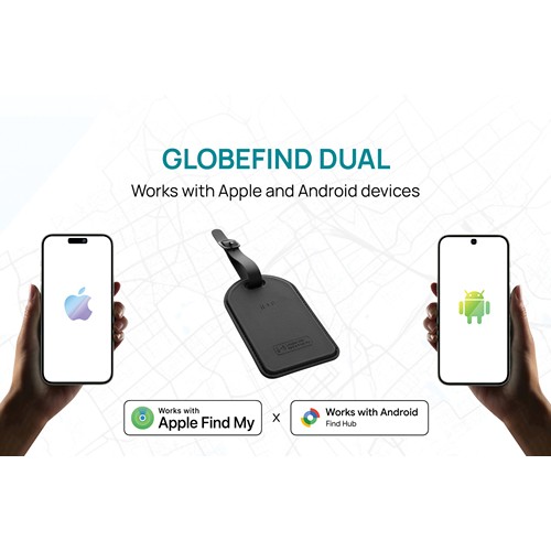 Etiqueta equipaje Globefind Dual RCS localización mundial
