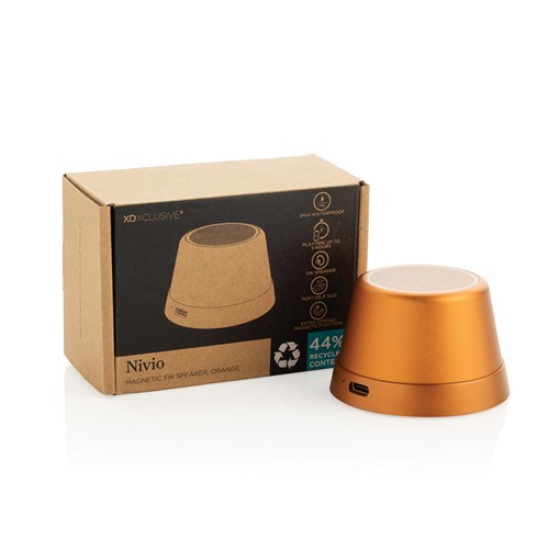 Altavoz magnético 5W de aluminio reciclado Nivio RCS