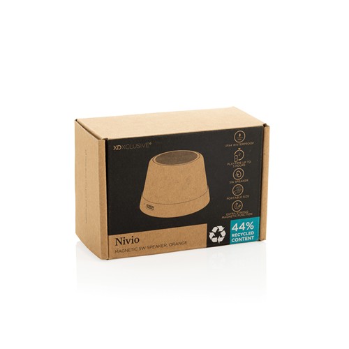 Altavoz magnético 5W de aluminio reciclado Nivio RCS