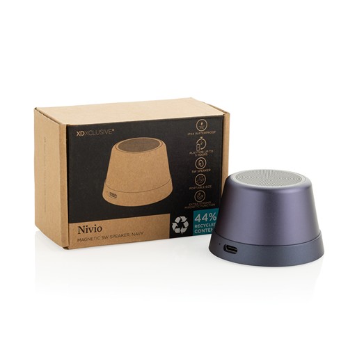 Altavoz magnético 5W de aluminio reciclado Nivio RCS