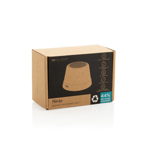 Altavoz magnético 5W de aluminio reciclado Nivio RCS