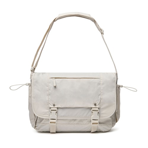 beis Bolsa bandolera KENTO URBAN RCS nailon reciclado 15,6