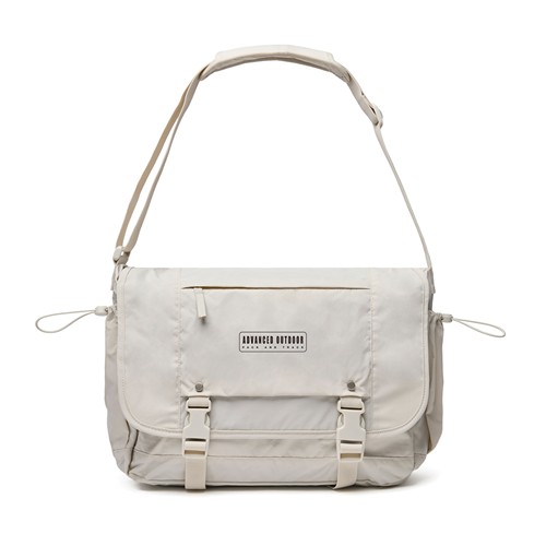 beis Bolsa bandolera KENTO URBAN RCS nailon reciclado 15,6