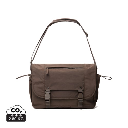 marrón Bolsa bandolera KENTO URBAN RCS nailon reciclado 15,6