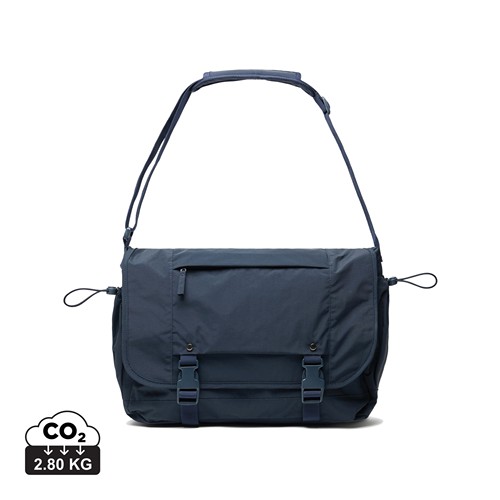 azul marino Bolsa bandolera KENTO URBAN RCS nailon reciclado 15,6
