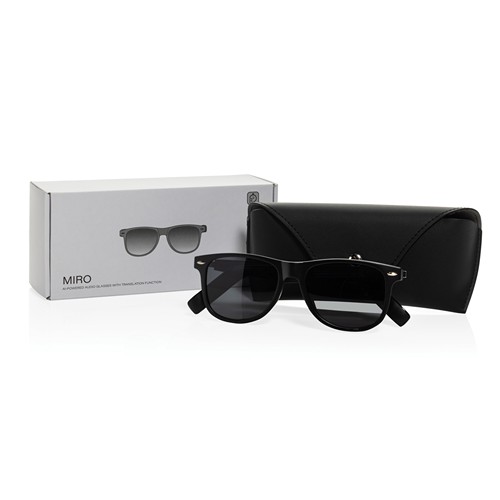 Lunettes audio dotées de l'IA avec fonction traduction Miro