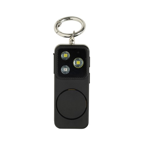 black GuardBuddy RCS alarma personal recargable por USB-C