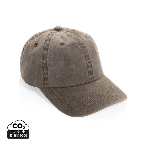 marrón Gorra BEAU AWARE™ de sarga de algodón 6 paneles y 270 g/m.