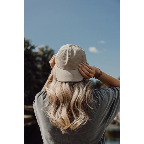 beis Gorra BEAU AWARE™ de sarga de algodón 6 paneles y 270 g/m.