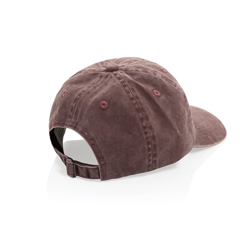 marrón oscuro vintage Gorra BEAU AWARE™ de sarga de algodón 6 paneles y 270 g/m.