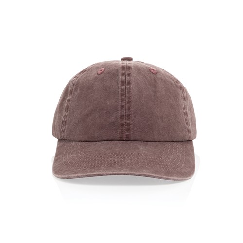 marrón oscuro vintage Gorra BEAU AWARE™ de sarga de algodón 6 paneles y 270 g/m.