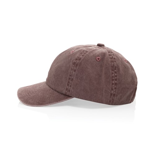 marrón oscuro vintage Gorra BEAU AWARE™ de sarga de algodón 6 paneles y 270 g/m.