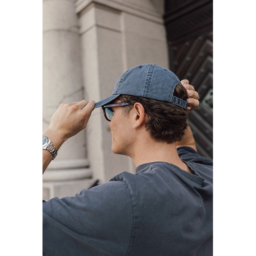 azul marino Gorra BEAU AWARE™ de sarga de algodón 6 paneles y 270 g/m.