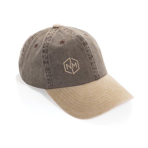 marrón Gorra algodón bicolor 270 g/m² con 6 paneles BEAU AWARE™