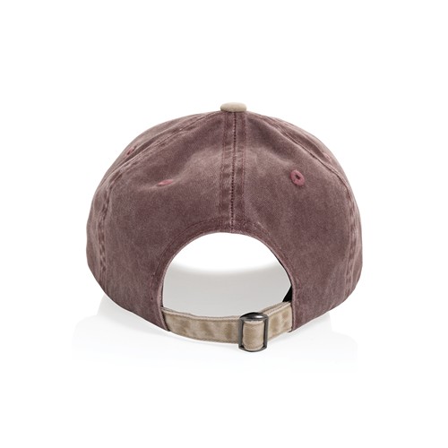 marrón oscuro vintage Gorra algodón bicolor 270 g/m² con 6 paneles BEAU AWARE™