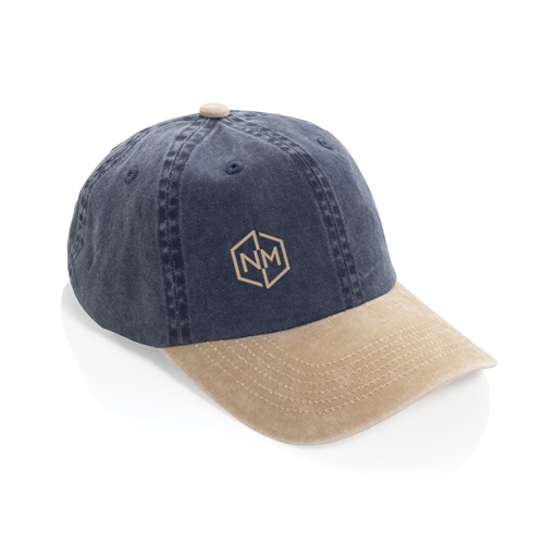 azul marino Gorra algodón bicolor 270 g/m² con 6 paneles BEAU AWARE™