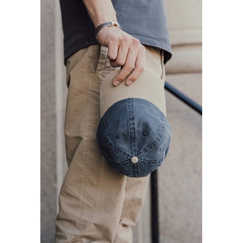 azul marino Gorra algodón bicolor 270 g/m² con 6 paneles BEAU AWARE™