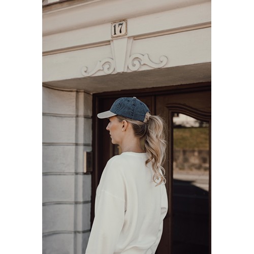 azul marino Gorra algodón bicolor 270 g/m² con 6 paneles BEAU AWARE™