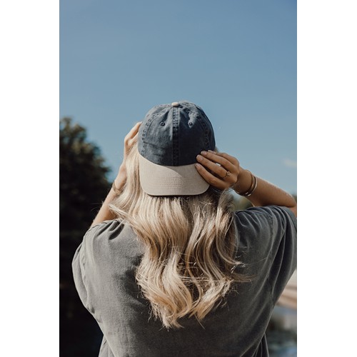 azul marino Gorra algodón bicolor 270 g/m² con 6 paneles BEAU AWARE™
