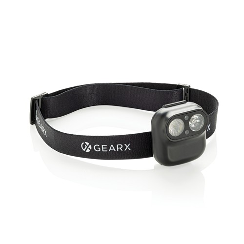 black Linterna frontal Gear X RCS rPlastic con sensor movimiento