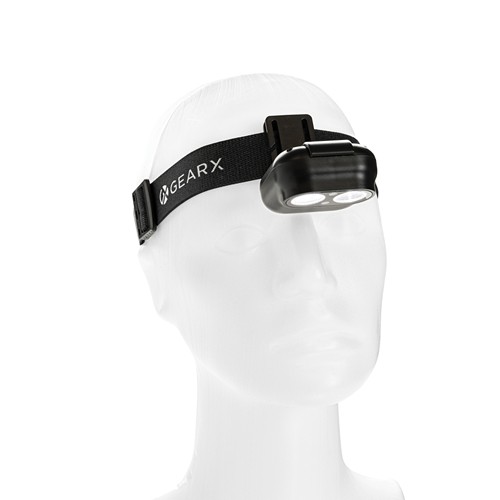 black Linterna frontal Gear X RCS rPlastic con sensor movimiento
